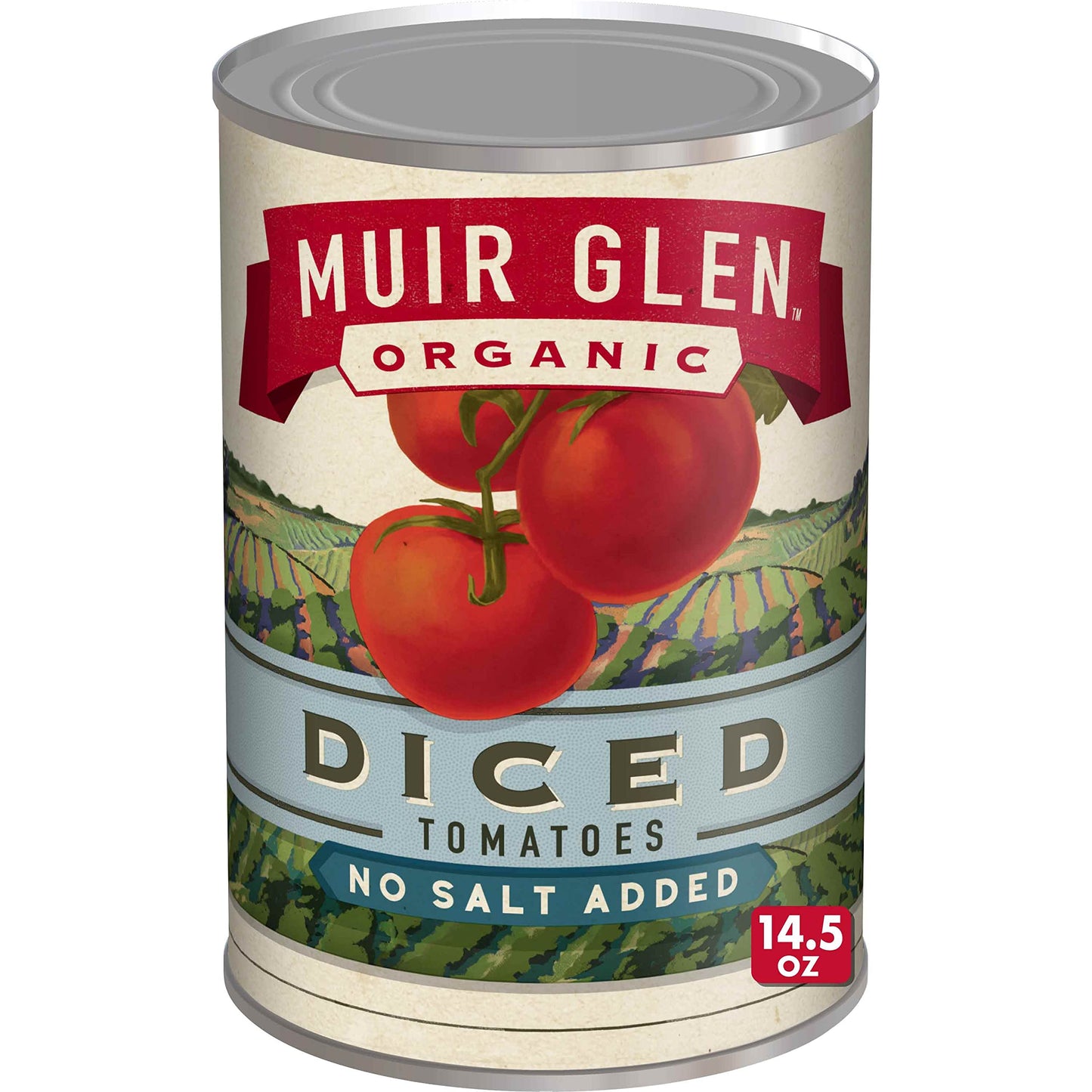 Muir glen Organic Diced canned Tomatoes, No Salt Added, 145 oz
