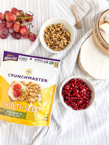 Crunchmaster Gluten-Free Multi-Seed Rosemary & Olive Oil Crackers, 4oz. (Pack of 6)