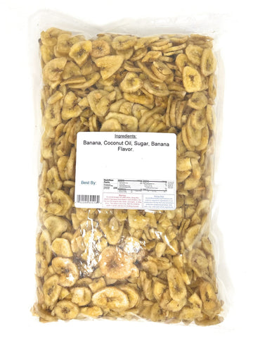 Yankee Traders Dried Chips, Banana, 3 Pound