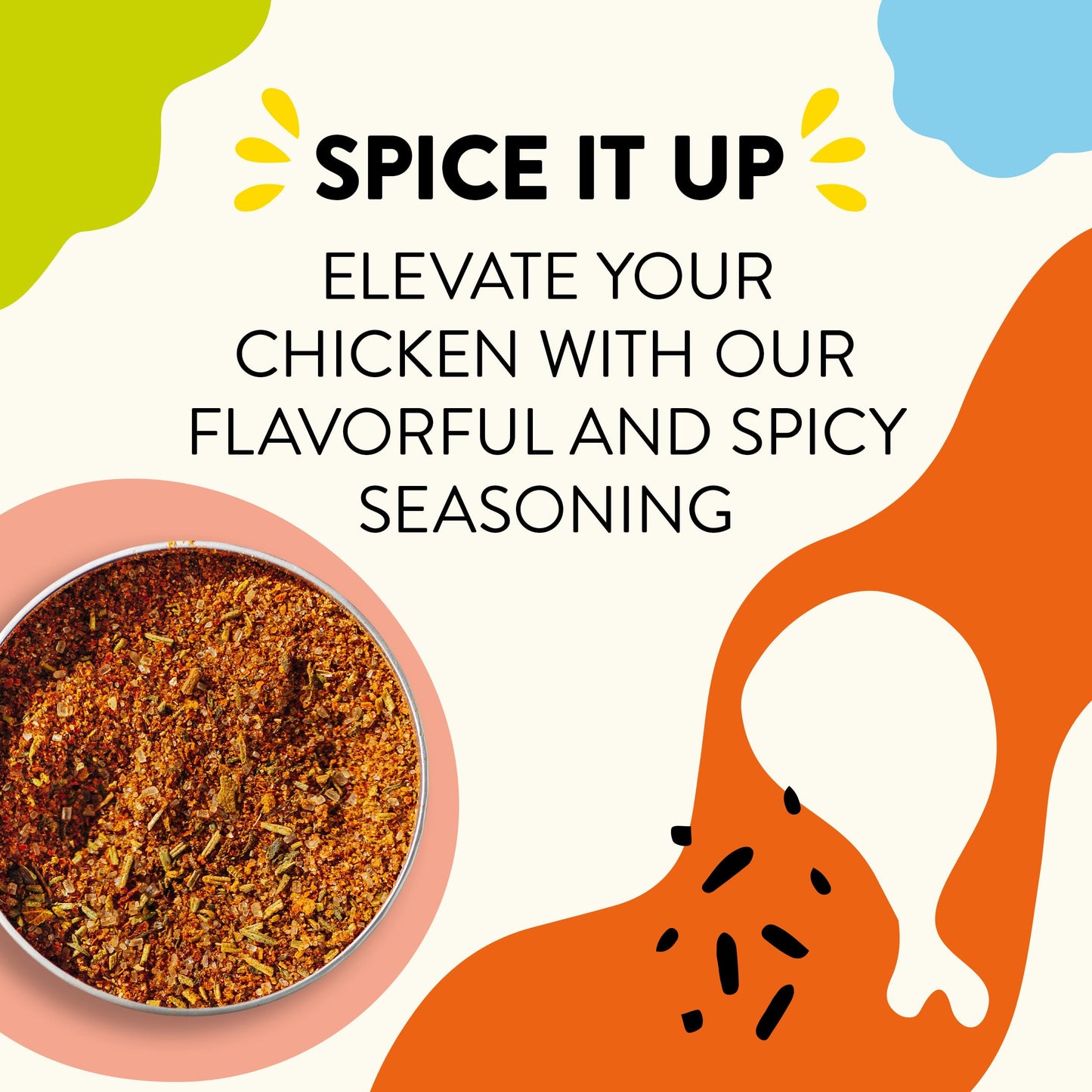 Just Spices Chicken Allrounder, 2.29 Oz I Poultry Spice Mix To Cook, Grill And Roast Chicken Like A Pro I Use As Spice Mix, Dry
