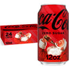 Coke Zero Sugar Cola Soda, 12 oz, 24 Pack (Package May Vary)