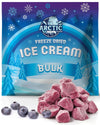 Arctic Farms Freeze Dried Ice Cream Bits Bagged and Boxed - Does Not Melt (Blueberry, 1lb)