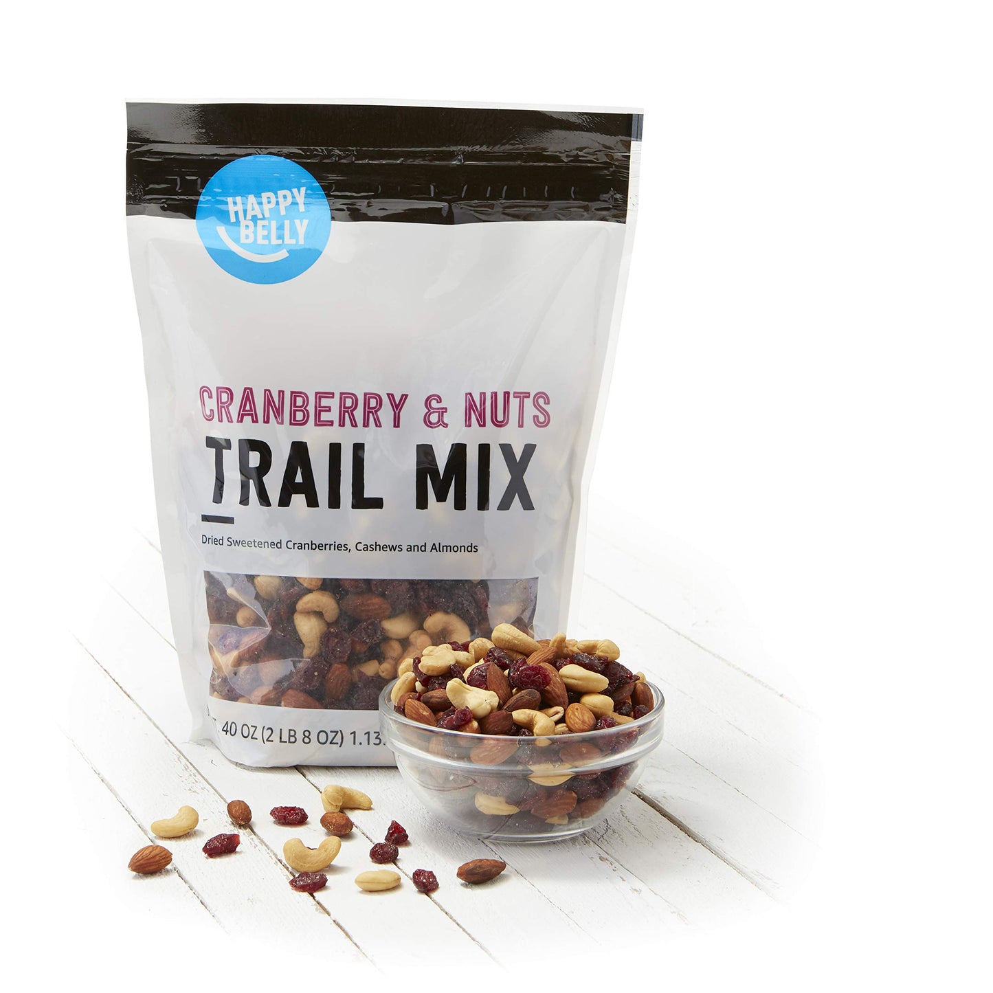 Happy Belly Trail Mix with Cranberries & Nuts, 40 Ounce (Pack of 1)