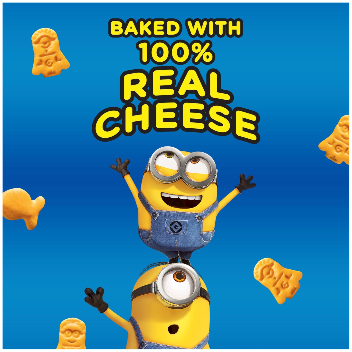 Goldfish Minions Shaped Cheddar Crackers, 6.6 Oz Bag