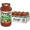 Prego Chunky Garden Combo Pasta Sauce, 23.75 Oz Jar (Case of 12)