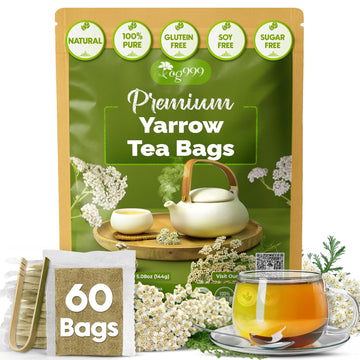 Premium Yarrow Tea Leaves | Naturally Aromatic, Freshly Packed Loose Leaf Yarrow