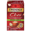 Twinings Spiced Apple Chai Black Tea Individually Wrapped Bags, 20 Count (Pack of 1), Sweet, Savoury Spices, Caffeinated, Enjoy