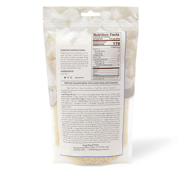 Pereg Natural Foods Sushi Rice (16 Oz) - White Sticky Short Grain - Vegan, Non-Gmo, Made In Usa, - Sushi, Rice Ball, And Everyda