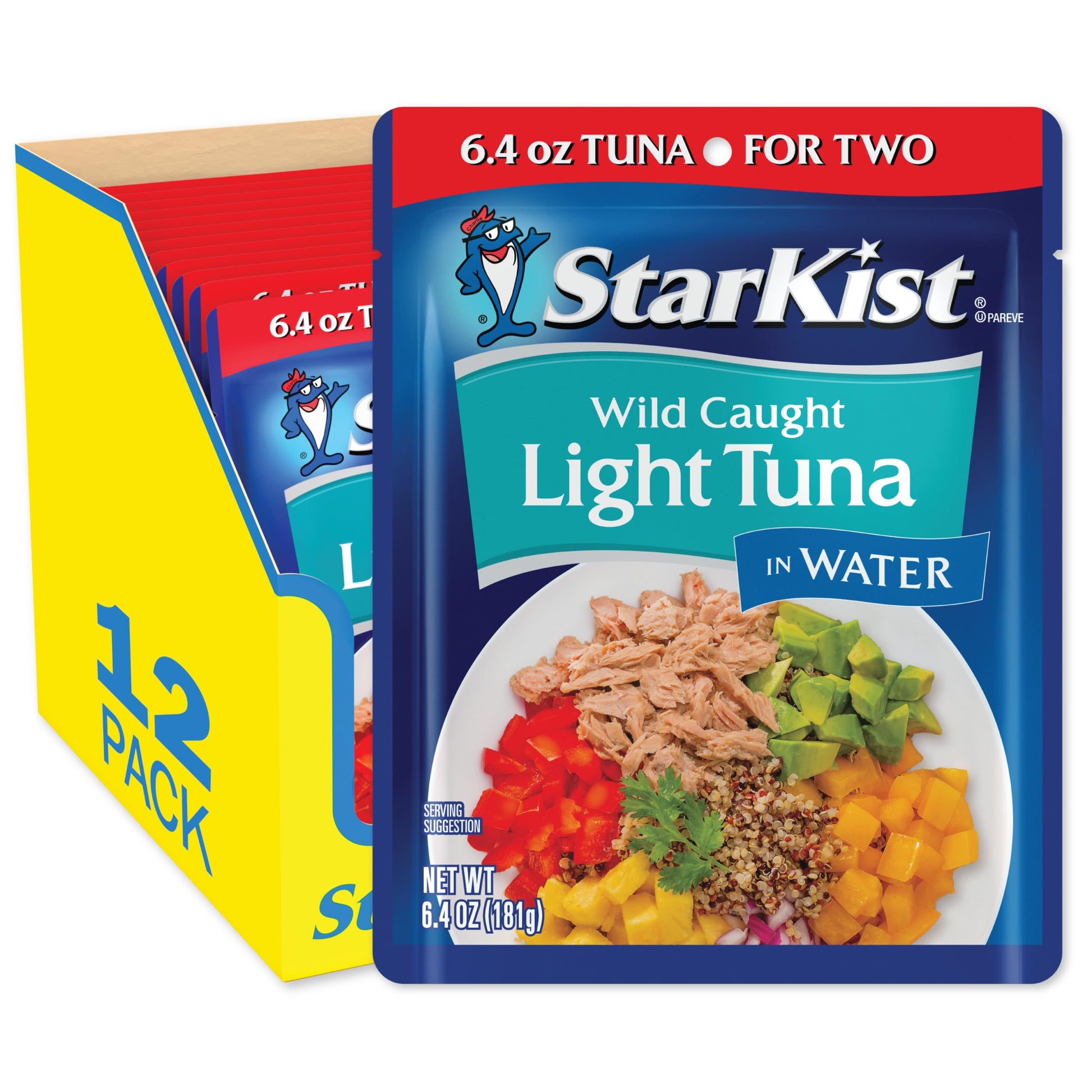 Starkist Albacore White Tuna In Water Pouch 6.4 Oz (Pack Of 12)