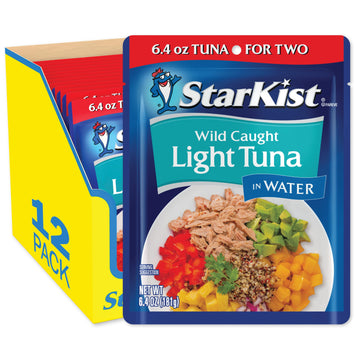 Starkist Albacore White Tuna In Water Pouch 6.4 Oz (Pack Of 12)