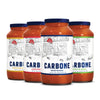 Carbone Pasta Sauce Variety Pack Of Tomato Basil, Marinara, Arrabbiata, Roasted Garlic, Tomato Sauce Made With Fresh, Natural In