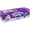 Waterloo Sparkling Water, Grape Naturally Flavored, 12 Fl Oz Cans (Pack Of 12) - Zero Calories And Zero Sugar Or Sweeteners Of A