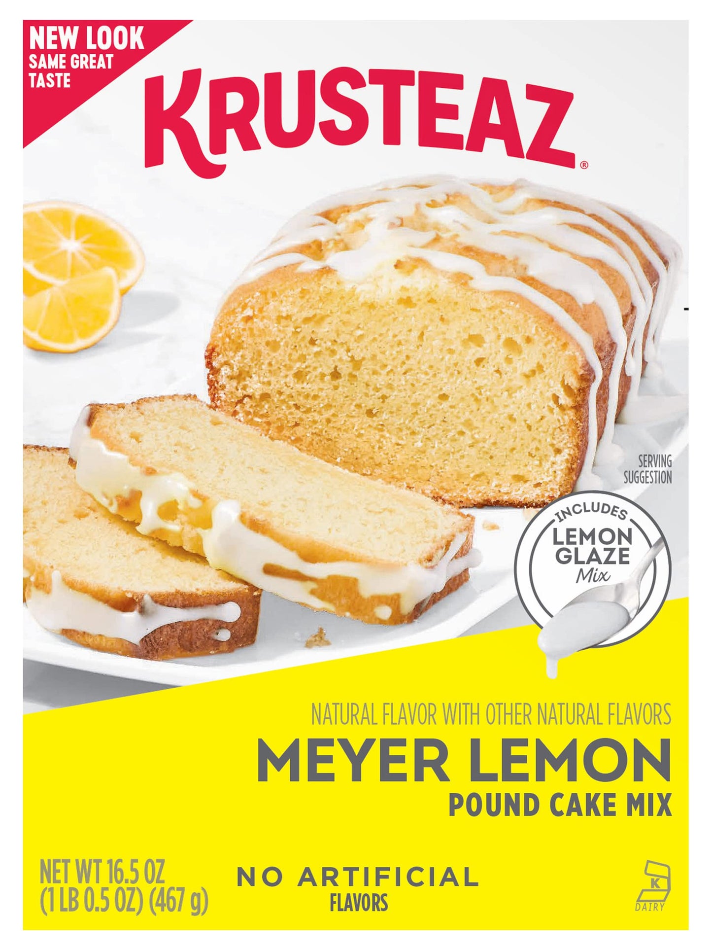 Krusteaz Meyer Lemon Pound Cake Mix With Lemon Glaze (16.5 Ounce (Pack Of 2))