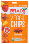 3Oz Cheddar Flavor - Famous Brads Raw Chips - Vegan, Gluten Free, Natural, Healthy Snack