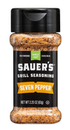 Sauers 7 Pepper Seasoning, 2.25 Ounce, Pack of 1, Perfect for Cooking and Seasoning
