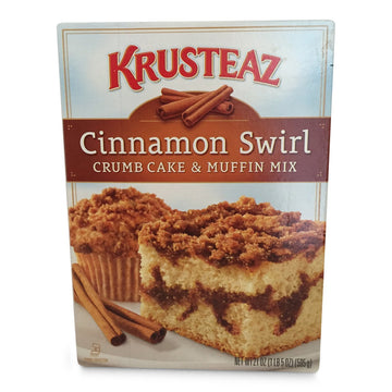 Krusteaz Cinnamon Swirl Crumb Cake & Muffin Mix, 21-Ounce Box (Pack Of 3)