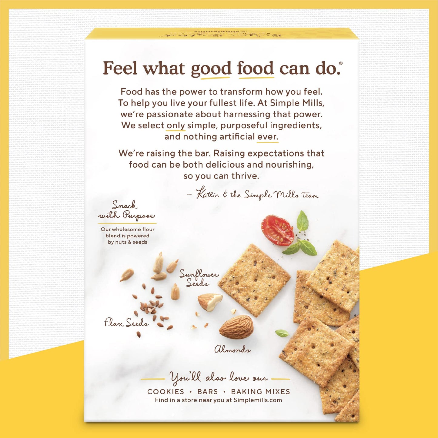 Simple Mills Almond Flour Crackers, Sundried Tomato & Basil, Gluten Free, Flax Seed, Sunflower Seeds, Corn Free, Good For Snacks