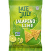 Late July Snacks, Jalapeo Lime Tortilla Chips, 2-oz. Snack Bag (Pack of 6)