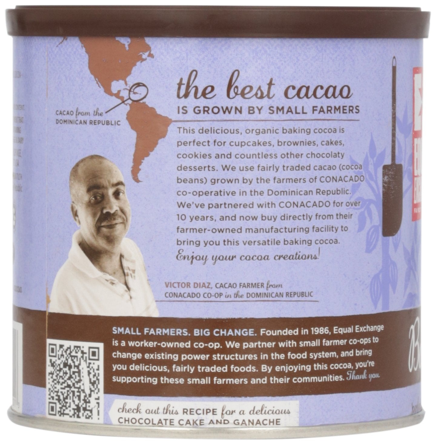 Equal Exchange , Can Baking Cocoa 8 Ounce