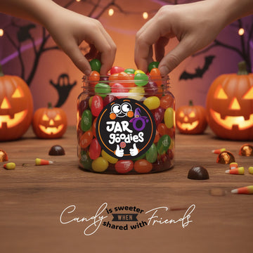 Jar O Goodies - Holiday , Christmas Stocking Stuffers, Cocktail Classics Mix Jelly Beans Gift Set, Original Chewy Candies (6 Ounce, 1 Pack) Party Favor, Gluten & Nut Free, Kosher Parve
