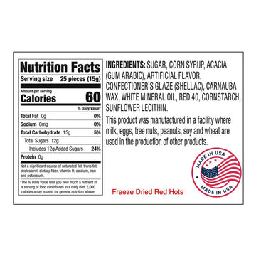 Freeze Dried CANDY CLUB Grehge CLUB Red Hots - Crunchy, Sweet, Spicy & Delicious! Always Crispy, Never Crushed TikTok Tik Tok C