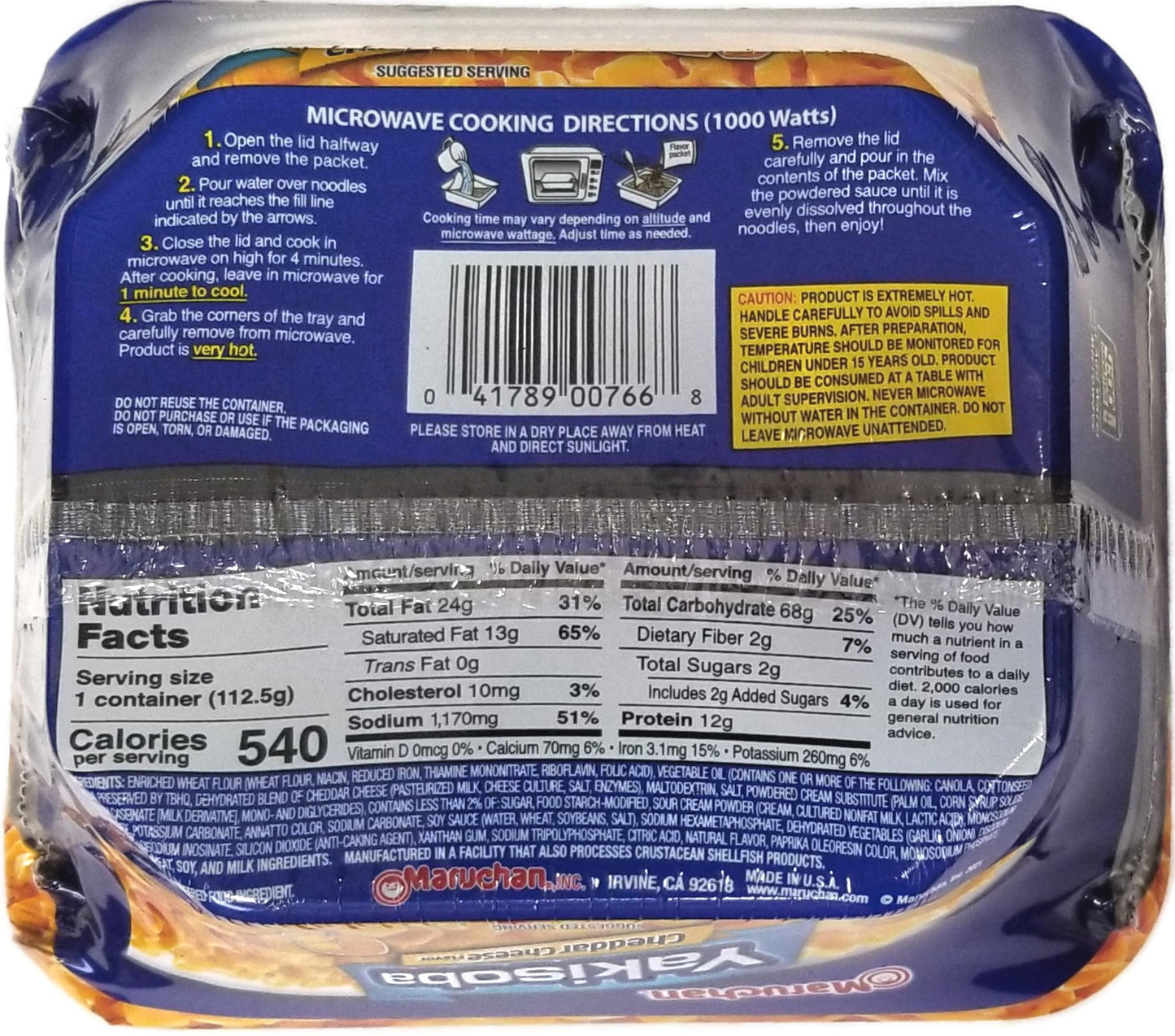 Maruchan Yakisoba Cheddar, 3.96 Ounces (Pack Of 4)