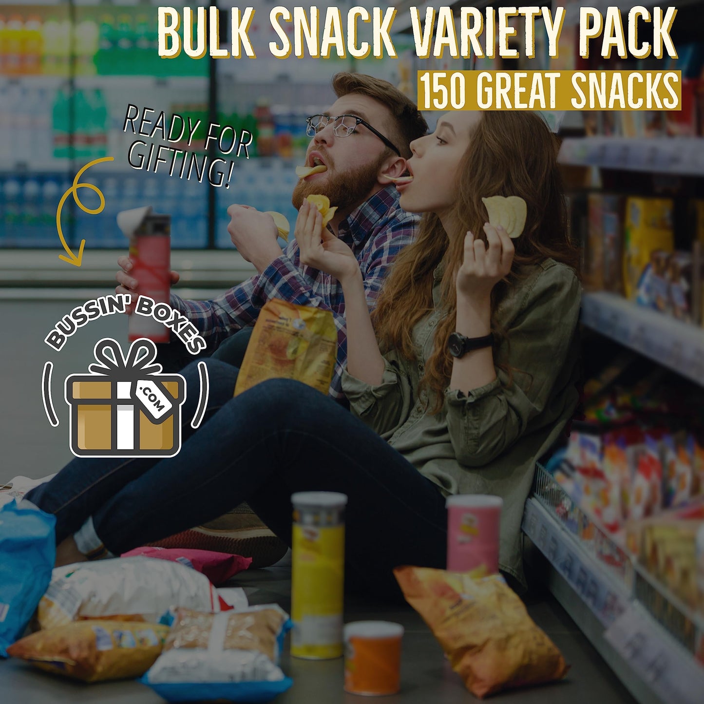 Office Snacks And School Snacks Variety Pack/College Care Package (150 Count)