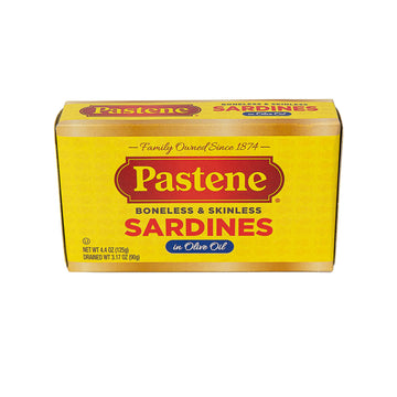 Pastene Boneless Skinless Sardines, 4.37 Ounce (Pack of 12)
