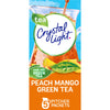 Crystal Light Peach Mango Green Tea Naturally Flavored Powdered Drink Mix, 5 Ct Pitcher Packets