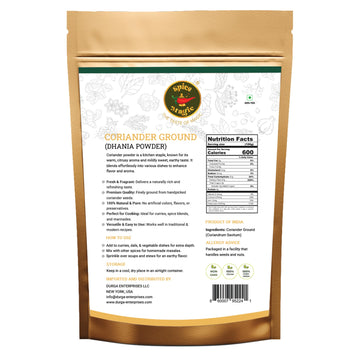 SPICE MAGIC Ground Coriander Powder, 100% Pure & Freshly Ground, Non-GMO, 7 oz (200 g) Resealable Bag