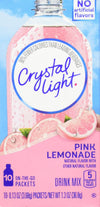 Crystal Light On The Go Pink Lemonade, 10-Packet Box (Pack of 4)