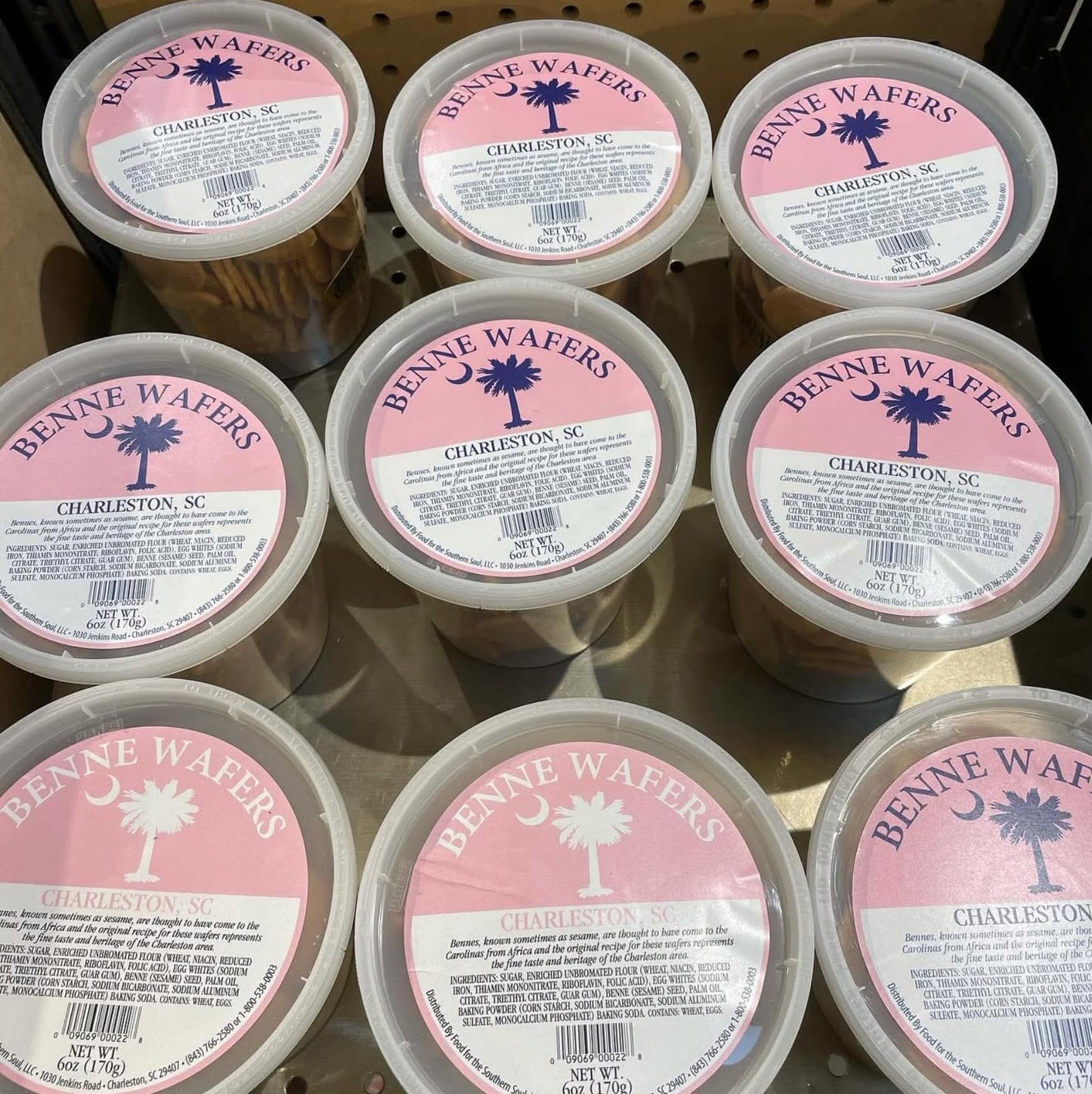 Charleston Favorites Benne Wafers, Traditional Southern Cookies