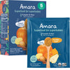 Amara Organic Baby Food - Stage 2 - Pumpkin Pear - Baby Cereal To Mix With Breastmilk, Water Or Baby Formula - Shelf Stable Baby Food Made From Organic Fruit And Veggies - 5 Pouches, 3Oz Per Serving