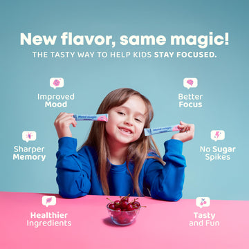 JoySpring Pixie Sticks - Sugar-Free Cherry Lime Powder Candy for Kids, Mood Balance dietary products, 25 Ounce (Pack of 1)