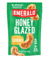 Emerald Nuts Honey Glazed Cashews (1-Pack), 5Oz Resealable Bag, Kosher Dairy Certified, Non-Gmo, Contains No Artificial Preservatives, Flavors Or Synthetic Colors
