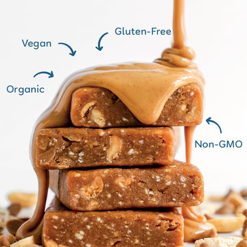 GoMacro MacroBar Organic Vegan Protein Bars - Peanut Butter (2.3 Ounce Bars, 12 Count)