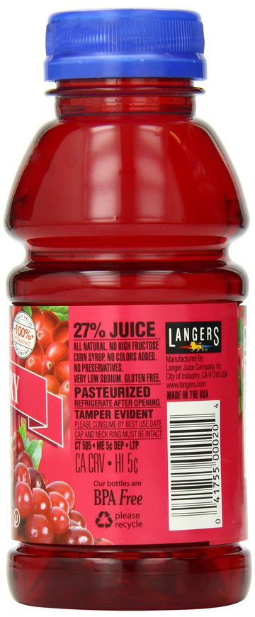 Langers Cranberry Juice Cocktail, 10 Fl Oz, Pack of 12, Model SPPPOA034502