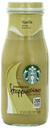 Starbucks Bottled Coffee Drink, Frappuccino Chilled With Natural Vanilla Flavors, 9.5 Fl Oz - 12 Pack