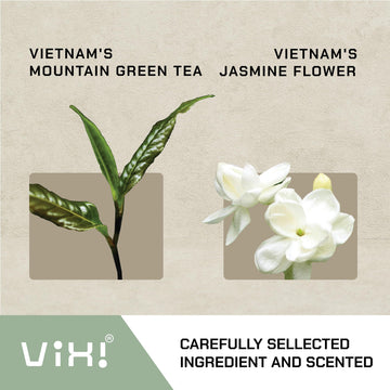 Vixi Jasmine Green Tea Bags, 150 Counts, Vietnam'S Mountain Tea, Flavored, Aroma, Tagless, Sugar Free, 100% Natural From Ancient
