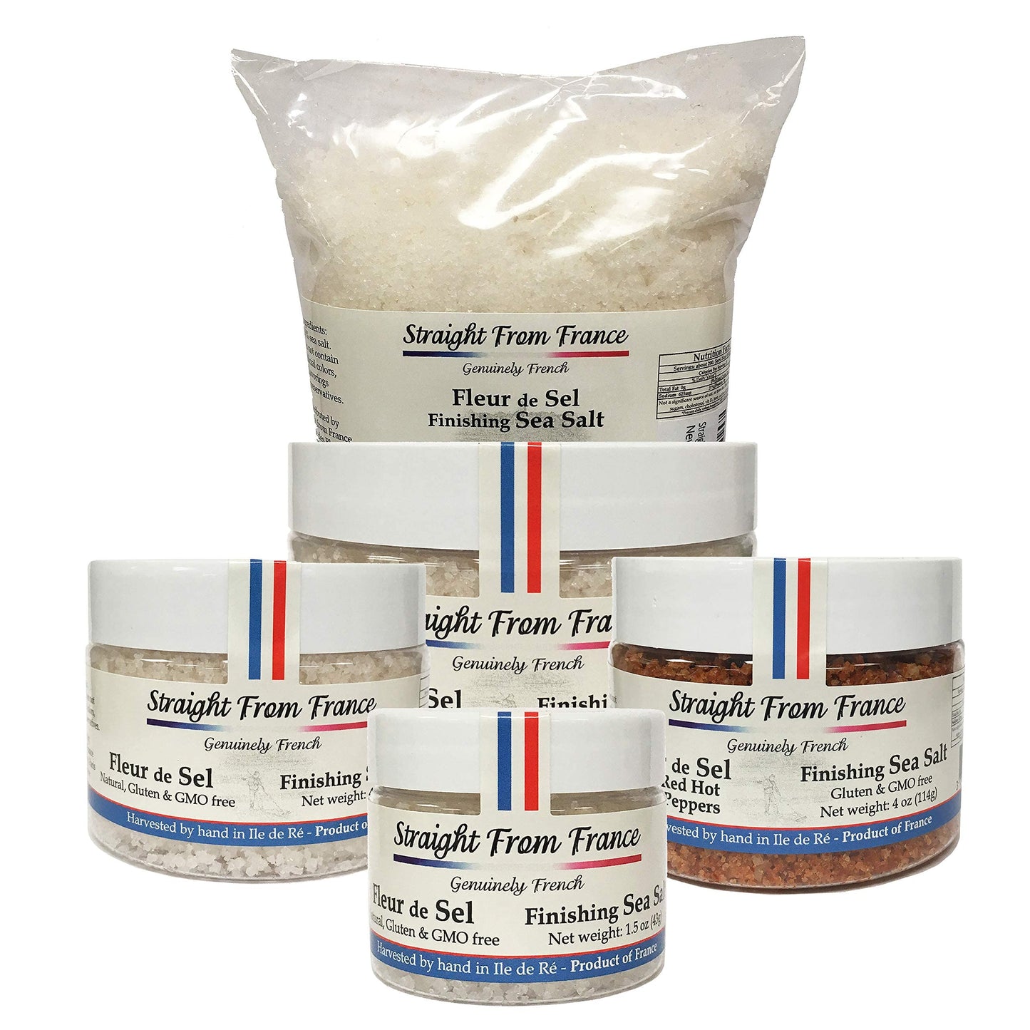 Straight from France Fleur De Sel Finishing Sea Salt, 8 oz, Genuinely French