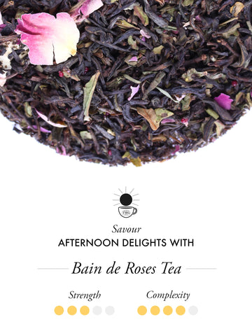 TWG Tea Bain de Roses Black Tea Gift Set with 15 Hand Sewn Cotton Tea Bags