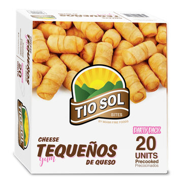 Tio Sol Bites Tequeos de Queso Pre-Cooked-Frozen Cheese Sticks, Ready to Heat. (20 Units) Tio Sol Bites is the NEW Rebrand of Ti