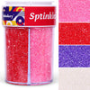 Valentine Sanding Sugar Edible Pink Red Purple Sugar Sprinkles for Cake Decorating Crystal Candy Sparkling Sanding Sugar for Cup