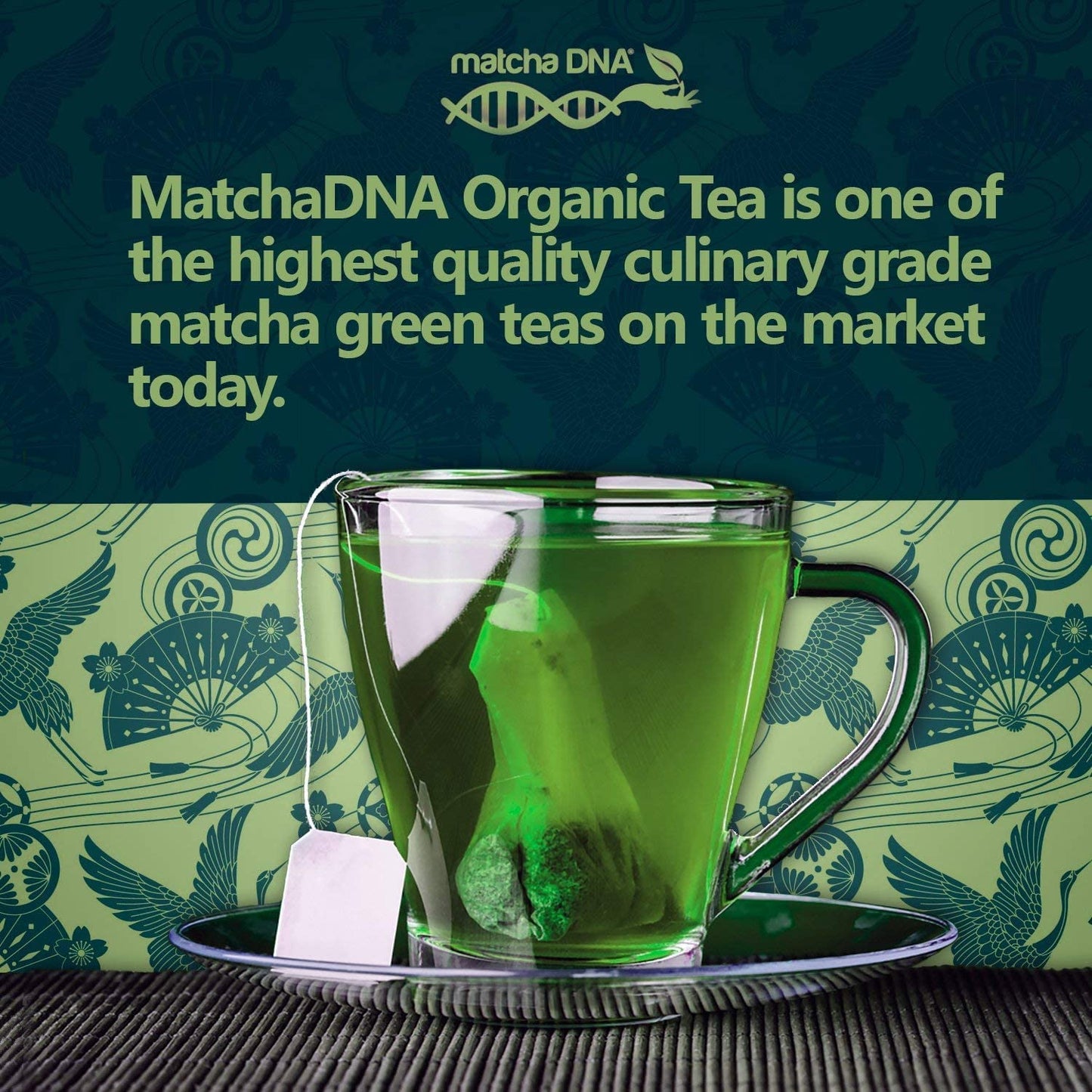 Matcha Teabags Matchadna Certified Organic Matcha Green Tea By Matcha Dna - 100 Teabags