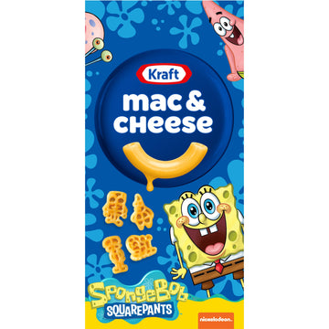 Kraft Mac & Cheese Macaroni And Cheese Dinner Spongebob Squarepants (5.5 Oz Box)