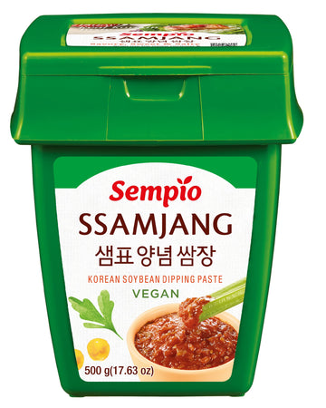 Sempio Vegan Ssamjang – Mild Seasoned Soybean Paste, Dipping Sauce For Korean Bbq, Meat And Vegetables, Mix Of Gochujang & Doenjang, Savory Condiment With Peppers (17.6Oz / 500G, Vegan, Non-Gmo)