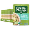 SEEDS OF CHANGE Organic Quinoa & Brown Rice with Sea Salt, Organic Food, 8.5 OZ Pouch (Pack of 12)