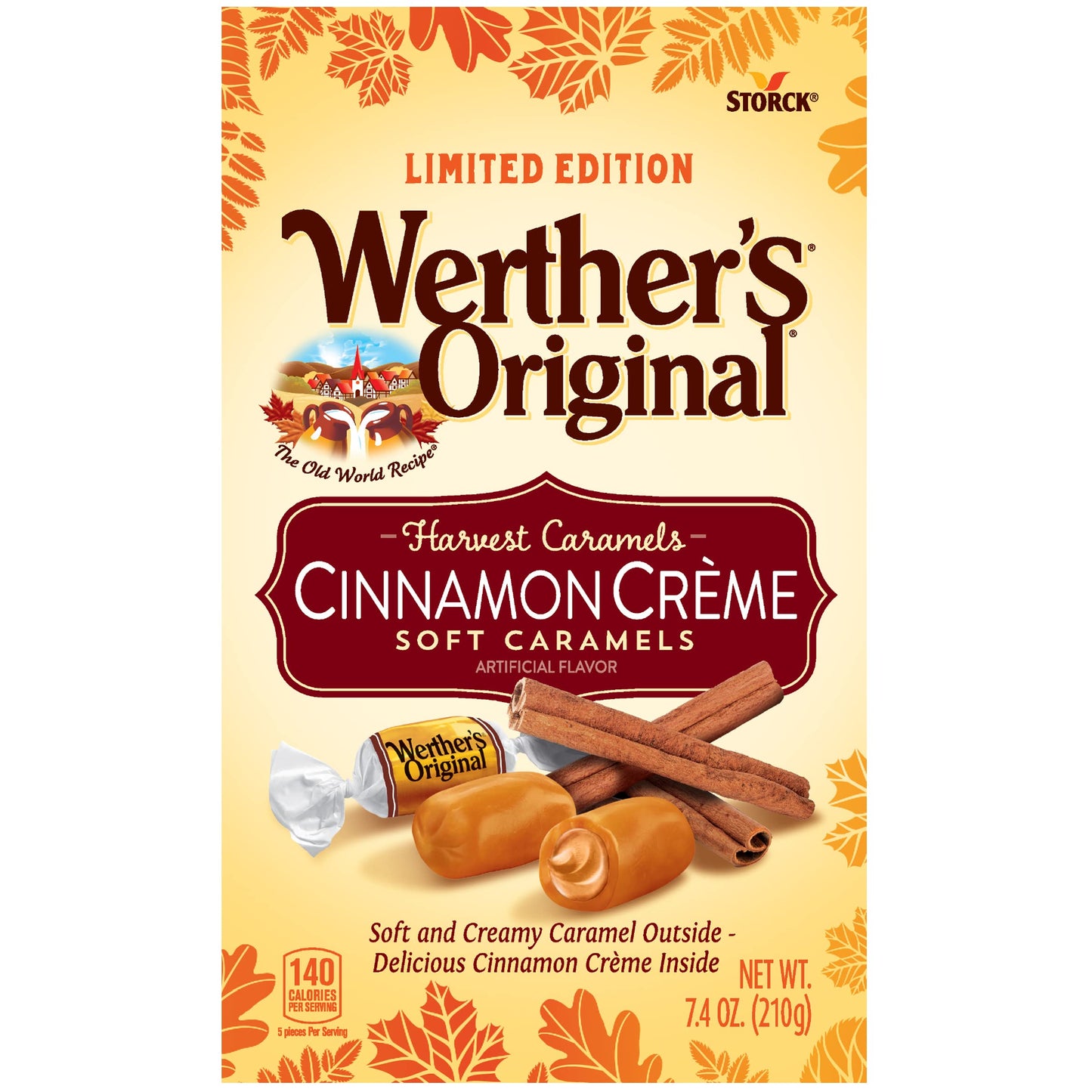 Werther'S Original Soft Cinnamon Crme Caramels, 7.4 Oz Bag