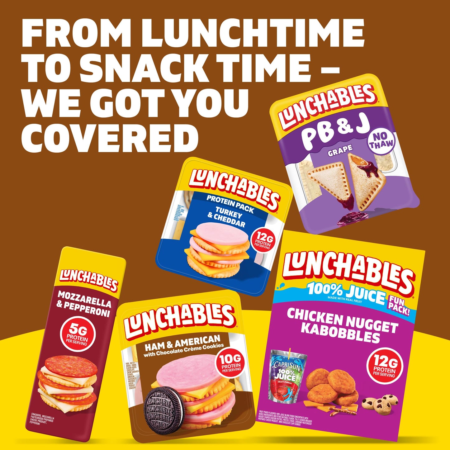 Lunchables Ham & American with Chocolate Creme Cookies, 3.2 oz Pack