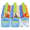 Gerber Stage 2 Baby Food, Organic Apple Blueberry Spinach, Pear Peach Strawberry, and Carrot Apple Mango Puree Pouches, 18-Pack